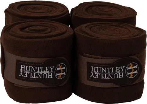 Vista 11 de Huntley Equestrian Envolturas de polo para caballos: vendaje protector de soporte de pierna para entrenamiento, ejercicio, participación - 4 Negro