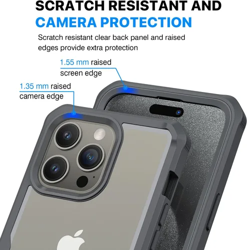 Vista 121 de CENHUFO Funda de privacidad para iPhone 11 Pro, funda de cuerpo completo con protector de pantalla de privacidad de vidrio templado 9H integrado