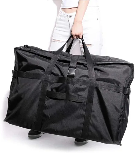 Vista 6 de Bolsa de viaje plegable, extra grande, bolsa de viaje para hombres y mujeres, caja de mudanza, aviones, hospital, tienda de campaña