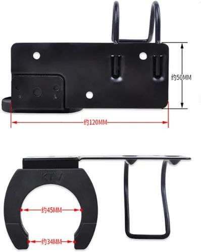 Vista 3 de Soporte de montaje en pared para micrófono/soporte de micrófono/soporte de gancho para micrófono, abrazadera de clip de pared