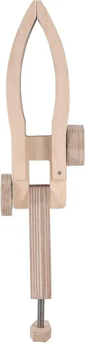 Vista 2 de citian Poni de costura de madera, cuero para manualidades, fácil de llevar, portátil, fácil de viajar, mini poni de costura Posición ajustable