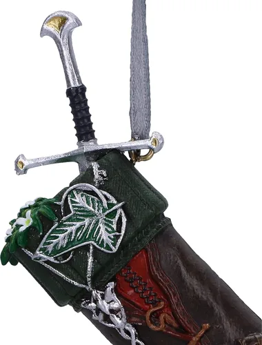 Vista 5 de Nemesis Now Lord of The Rings Aragorn - Adorno colgante de calcetín de 3.5 in, resina, con licencia oficial de El Señor de los Anillos, fundido