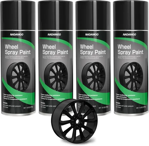 Vista 9 de NADAMOO Pintura en Aerosol para Llantas de Aluminio, Pintura en Aerosol para Llantas de Automóvil para Recolorear y Proteger Superficies Metálicas