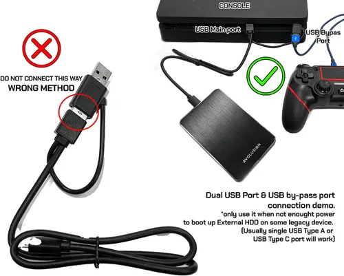 Vista 4 de Disco duro externo portátil USB 3.0 de la serie M2 de 1 TB (para consola de juegos PS5/PS4)