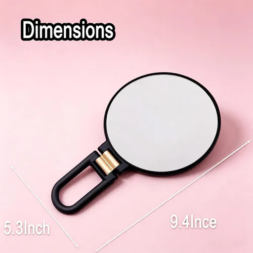 Vista 2 de Espejo de maquillaje con aumento 60X, espejo de mano portátil de viaje