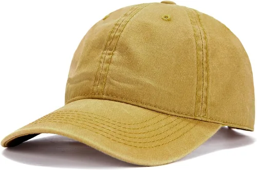 Vista 26 de Edoneery, gorra de béisbol para hombres y mujeres, de bajo perfil, ajustable, de algodón lavado, gorra de golf para papá