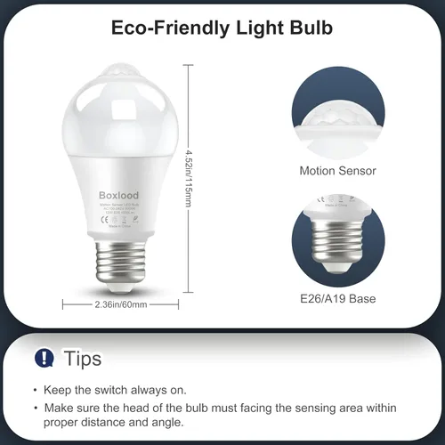 Vista 2 de Boxlood Sensor Bulbs04, 12.00watts, 120.00 volts