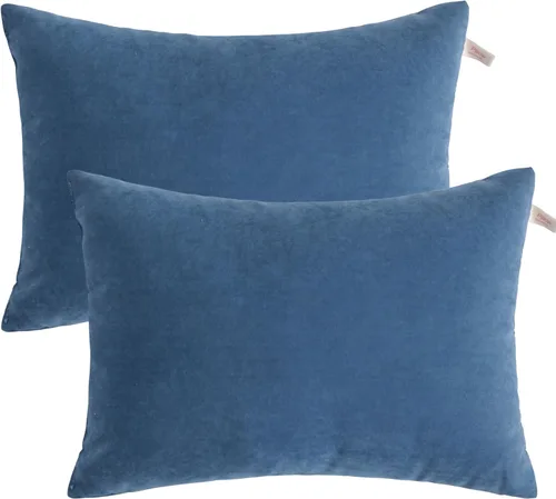 Vista 15 de BEDSUM Paquete de 2 almohadas pequeñas, mini almohada de microfibra de 11 x 7 pulgadas para viajes, mascotas, suaves y lavables a máquina, almohadas