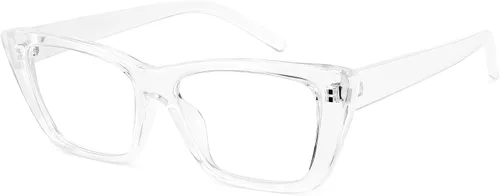 Vista 8 de WOWSUN Narrow Small Vintage Cat Eye Frames Eyeglasses for Women Retro Blue Light Blocking Computer Glasses