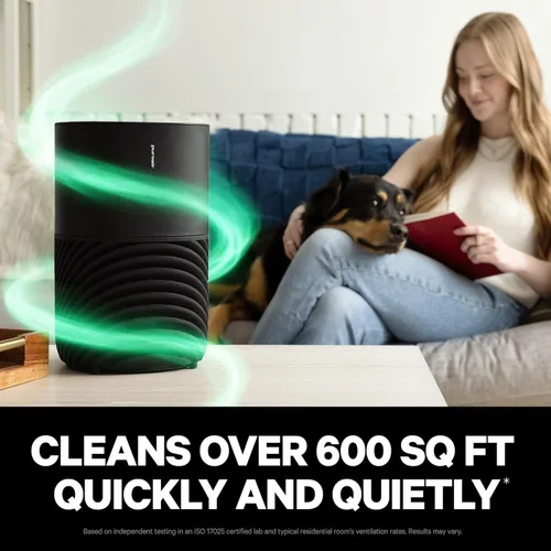 Vista 2 de PuroAir 130 purificadores de aire HEPA para mascotas domésticas – Cubre hasta 600 pies cuadrados – Filtra hasta el 99.9% de los contaminantes, humo