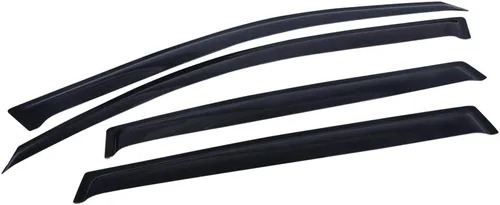 Vista 7 de IKON MOTORSPORTS - Visera de ventana compatible con Toyota RAV4 Xa30 Sport 2006-2012, estilo delgado, acrílico, teñido de humo y semitransparente, 4