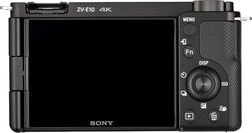Vista 4 de Sony Cámara sin espejo ZV-E10 con lente de 0.630-1.969 in (negro) (ILCZV-E10L/B) + lente Sony FE PZ de 1.102-5.315 in (SELP28135G) + tarjeta de 64