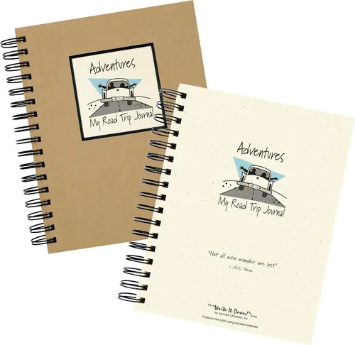 Vista 2 de Write it Down Series by Journals Unlimited, Guided Journal, Adventures, My Road Trip Journal, tamaño completo de 7.5 x 9 pulgadas, tapa dura
