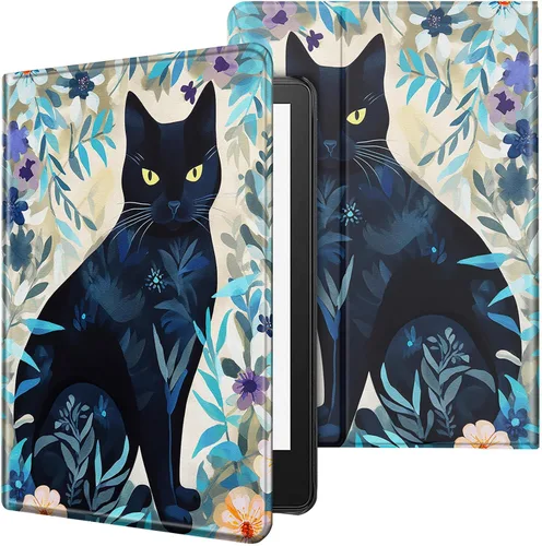 Vista 9 de Funda para tablet Kindle Fire 7 2019/2017 lanzamiento 9ª/7ª generación 7 pulgadas, ligera, protectora de piel sintética, cubierta inteligente