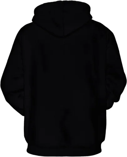 Vista 2 de ZXTXGG Suéter unisex con estampado digital 3D, ojos aterradores, cara de payaso con capucha para parejas