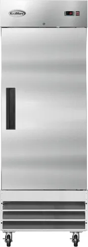 Vista 20 de KoolMore RIR-1D-SS12C Refrigerador comercial de acero inoxidable de entrada con una puerta de acceso para restaurante, café y almacenamiento