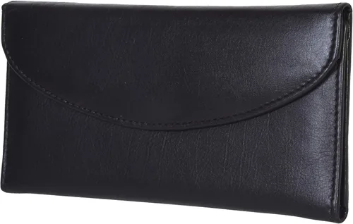 Vista 7 de Leatherboss - Cartera de cuero genuino para mujer, todo en uno, tarjetero de débito, Negro -, Cartera con tarjetero