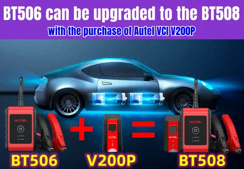 Vista 2 de Autel MaxiBAS BT506 Probador de batería Herramienta de análisis del sistema eléctrico para la salud de la batería, capacidad de arranque en frío