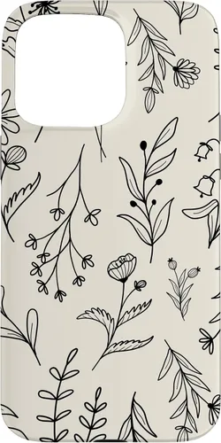 Vista 31 de Sand Beige Wildflower Floral Pattern Case for iPhone 16