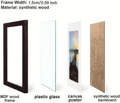 Vista 2 de NATVVA Póster de oficina para decoración de pared, lienzo, impresiones artísticas, pintura, obra de arte, hogar, dormitorio, decoración