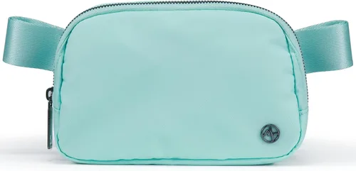 Vista 18 de Bolsa de Cinturón Pander para Mujeres, Riñoneras de Moda, Bolsas Cruzadas, Bolsa de Cinturón con Correa Ajustable, Negro, Talla única, Sólido