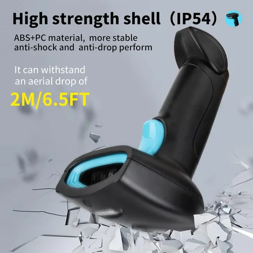 Vista 7 de Escáner de código de barras USB 1D con cable CCD, lector de código de barras compatible con pantalla, escáneres de código de barras para tienda