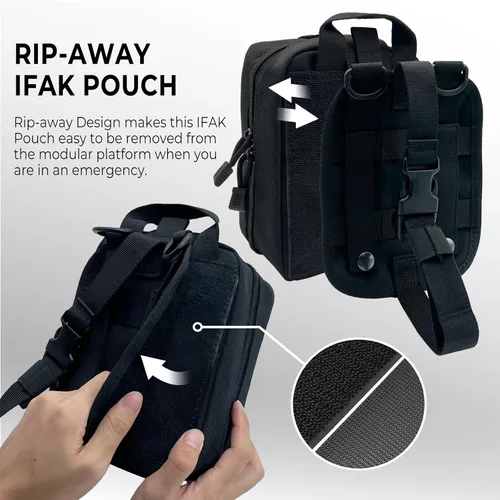 Vista 4 de Molle Tactical - Bolsa vacía para primeros auxilios