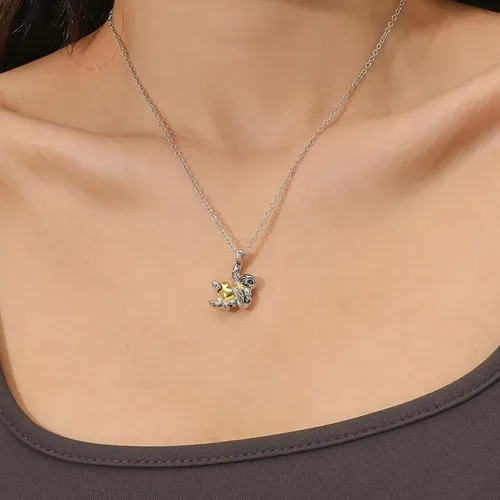 Vista 2 de Juego de joyas para mujer regalo de perezoso de plata de ley collar de perezoso aretes de corazón joyería de perezoso para mujeres hombres niñas