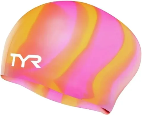 Vista 11 de Gorro de natación TYR, de silicona, ideal para pelo largo, no se arruga