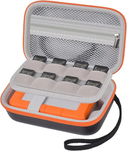 Vista 10 de Funda para disco duro externo LaCie Rugged Mini 1TB/2TB/4TB/5TB/Thunderbolt Hard Shell Portable HDD Holder, USB Cable SD Cards Storage, for