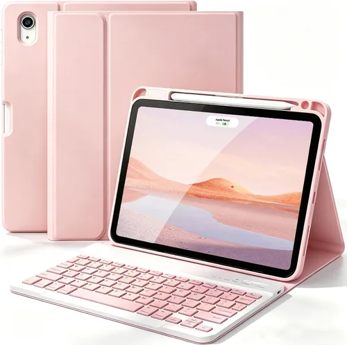 Vista 9 de FUWANG - Funda para iPad Air de 11 pulgadas y Air de 5ª y 4ª generación con Verde oscuro