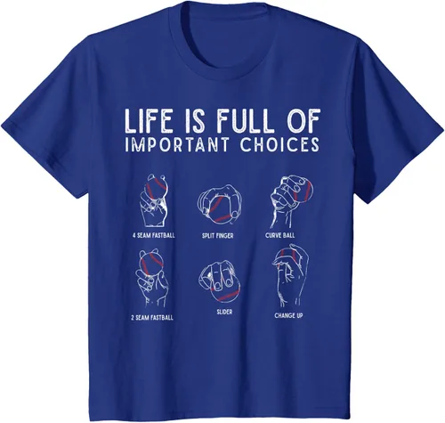 Vista 61 de Tipos de béisbol Pitches Life Choices Jugador Camiseta