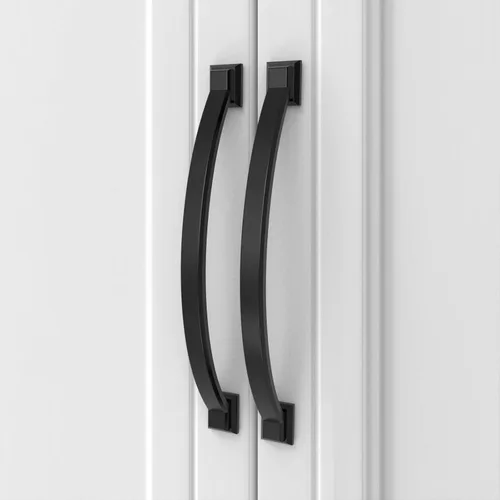 Vista 12 de Asidrama - Paquete de 5 manijas para alacena de 3 pulgadas (76mm) de color negro mate, tiradores para gabinete, accesorios para gabinete de cocina