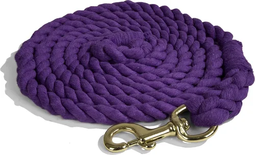 Vista 5 de Intrepid International Horse Tack - Cuerda de algodón resistente para caballos, con cierre de gatillo de latón duradero, se fija al cabestro
