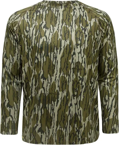 Vista 18 de Camisas Mossy Oak de caza para hombre, de manga larga, con camuflaje Bottomland