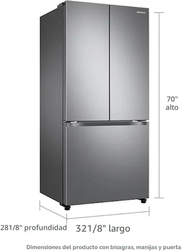 Vista 4 de Refrigerador de puerta francesa de 33" de profundidad de mostrador con Twin Cooling Plus™