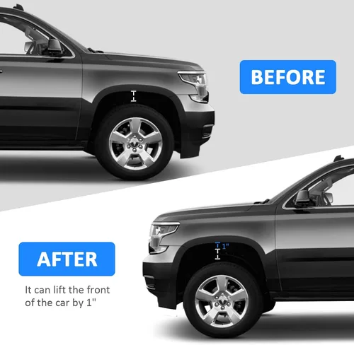 Vista 6 de WSays Kit espaciador de elevación de nivelación frontal de 1" compatible con Chevy Silverado/Tahoe/Suburban/Avalanche apto para GMC
