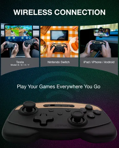 Vista 9 de Jowua Multi-Device Wireless Controller Compatible for Tesla 2025 New Model Y Model 3/Y/S/X/cybertruck Compatible for Switch, one controller set