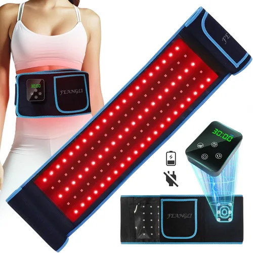 Vista 8 de Terapia de luz roja, terapia de luz infrarroja para cuerpo, cintura, espalda, hombro, pierna, alivio muscular, rodilla, 3 chips en 1, 660 nm, 850