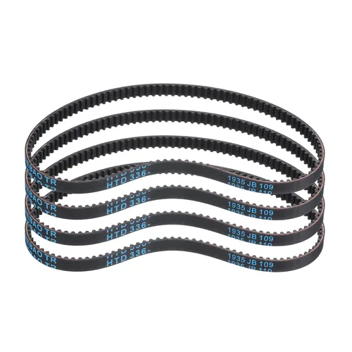 Vista 51 de uxcell 4 piezas HTD-3M Correa de Distribución de Goma 48 Dientes, Longitud de Paso 144mm x Ancho 6mm x Altura 2.4mm, Correa de Polea de Distribución