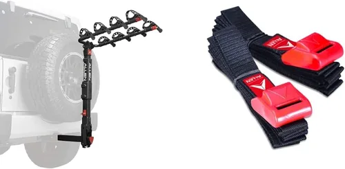 Vista 16 de Allen Sports Deluxe Soporte de enganche para 4 bicicletas (receptor de 2 pulgadas), color negro