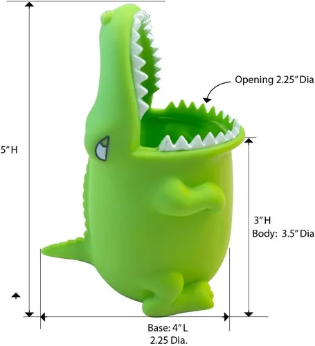 Vista 2 de Soporte para cepillo de dientes para niños Organizador de cepillo de dientes – Soporte para cepillo de dientes de silicona duradera