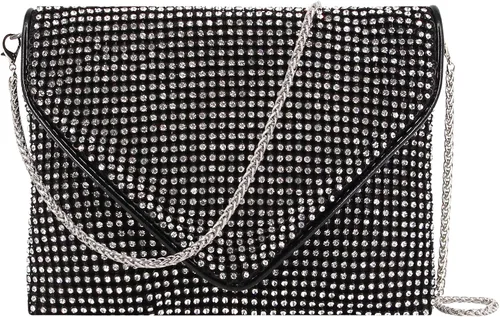 Vista 3 de Naimo Bolso cruzado con diamantes de imitación de cristal brillante, bolso de mano de noche de diamante, bolso para teléfono celular para fiesta