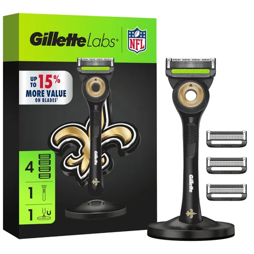 Vista 11 de Gillette Labs Special NFL 49ers Edition Shaving Razor for Men - 1 Handle, 1 Razor Blade Refill, Perfect for Game Day Grooming, GilletteLabs with