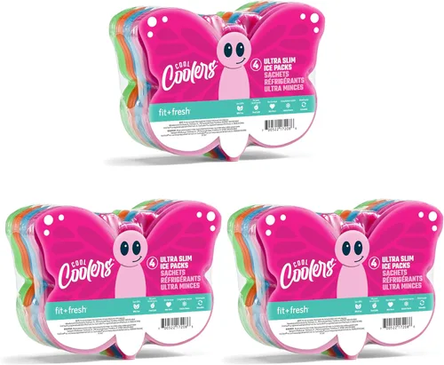 Vista 18 de Cool Coolers Kids Shaped Ice Packs for Lunch Boxes - Reusable Slim Ice Packs for Kids Lunch Box, Freezer Packs for Bento Boxes, Long Lasting, BPA