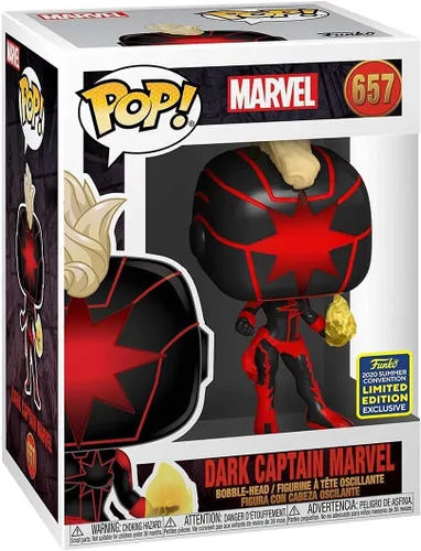 Vista 2 de Funko Pop! Marvel: Capitán Oscuro Marvel, Exclusivo de la Convención de Verano