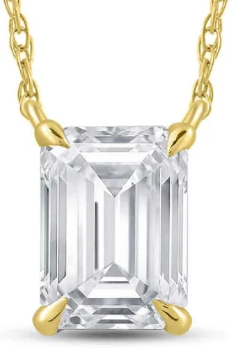 Vista 31 de La Joya 1/2-2 CT Lab Grown Diamond Necklace 14K White Gold Multi Shape Oro blanco