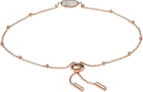 Vista 2 de Fossil - Pulsera de acero inoxidable para mujer color oro rosa