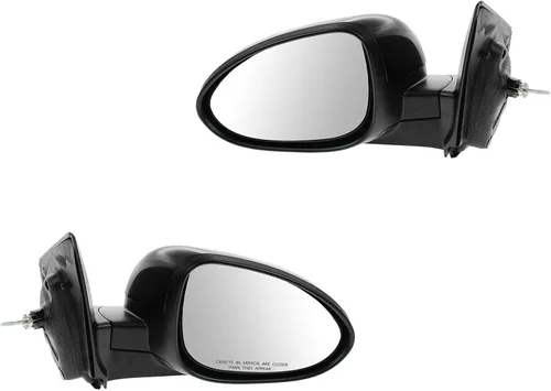 Vista 211 de TRQ Conjunto de 2 piezas de espejo lateral para conductor y pasajero, ajuste eléctrico, sin calefacción, sin memoria, color negro, compatible