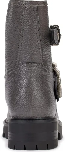 Vista 2 de KARL LAGERFELD Botín Marceau con suela de lengüeta para mujer con botas de combate con detalles de cristal